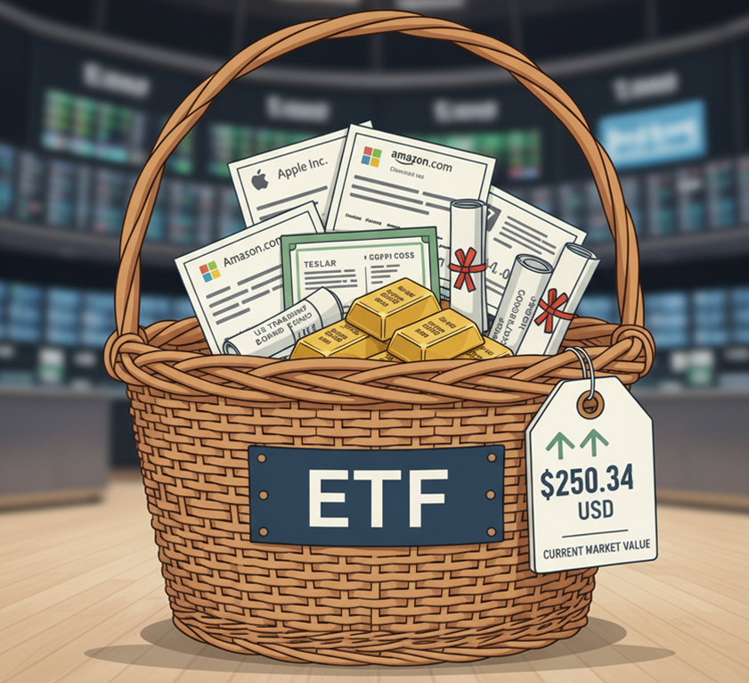 ETF a basket of stocks
