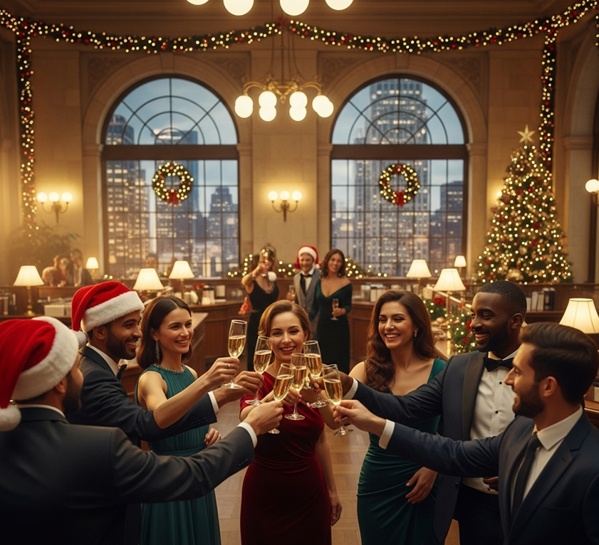 The Santa Claus Rally - office party
