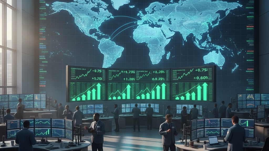 Stock trading floor
