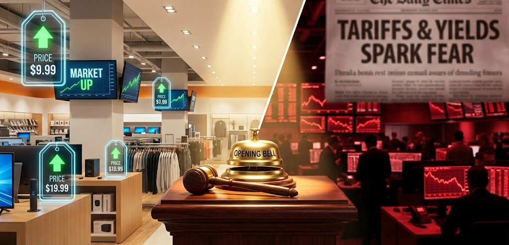 Retail, Best Buy, and Kohl's up