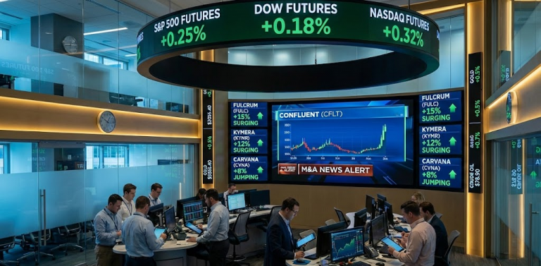 Wall Street Braces for Divisive Fed Meeting While Biotech and AI Deals Drive Early Gains