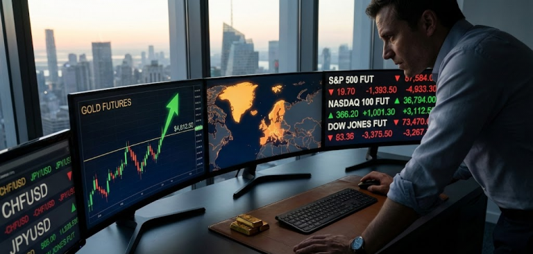 Overnight Markets: “Sell America” Reignites, Gold Breaks $4,800, and Futures Try to Stabilize Ahead of Trump’s Davos Speech