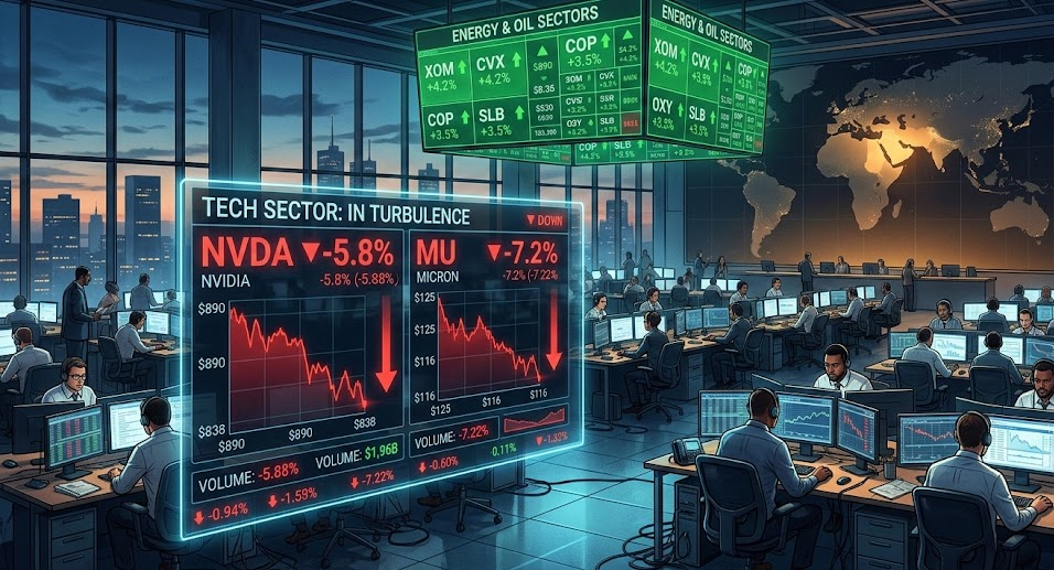 Nasdaq Futures Sell off, Middle East Tension