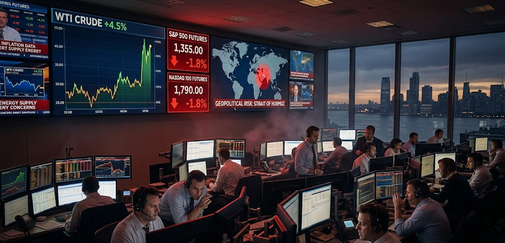 Oil Surges, Stock Futures Slide, and Inflation Fears Return Before the Opening Bell